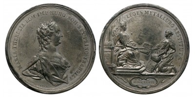 Mária Terézia Erdélyi bányaügy rendezése emlékérem 1747 R!